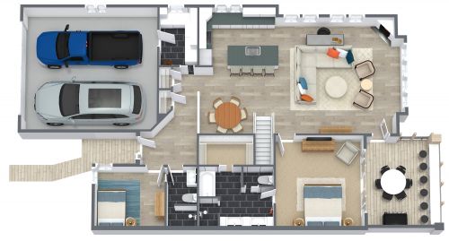 2 Story House Plan With 4 Bedrooms