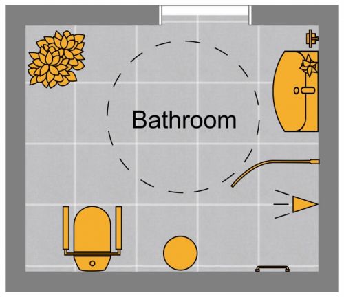 Accessible Bathroom Floor Plan