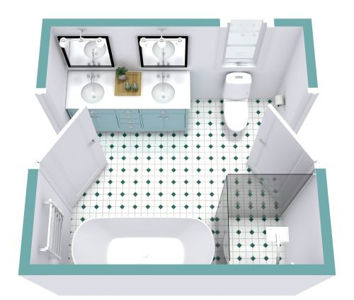 Jack and Jill Bathroom Layout