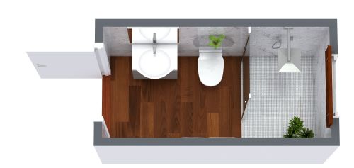 Small Rectangular Bathroom Layout