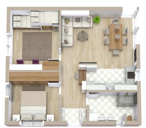 2 Bedroom Floor Plan With Bunk Beds