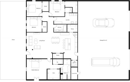 Barndominium House Plan Model 4263 Kayla