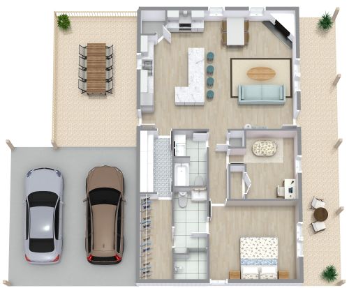 Small Barndominium Floor Plan