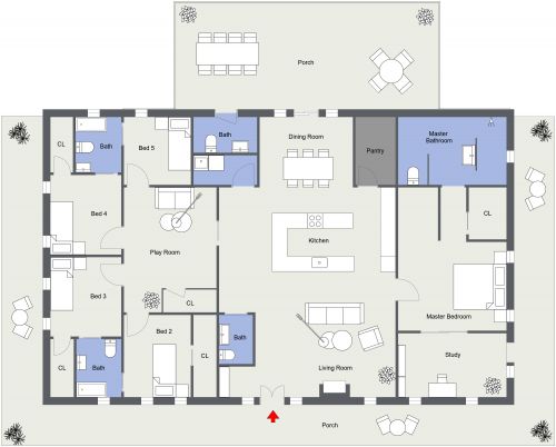 Barndominium Floor Plan