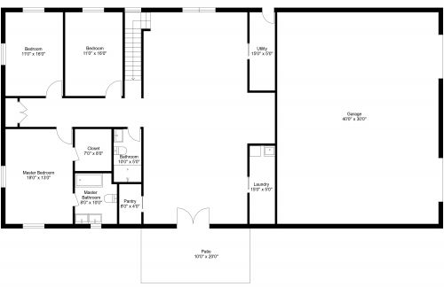 Barndominium House Plan Model 4258