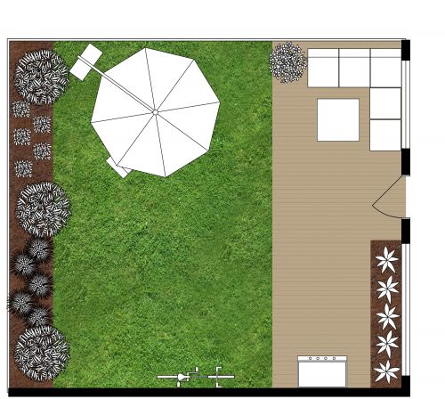 Simple Garden Layout Design