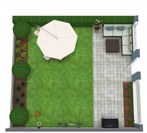 Simple Garden Layout Design