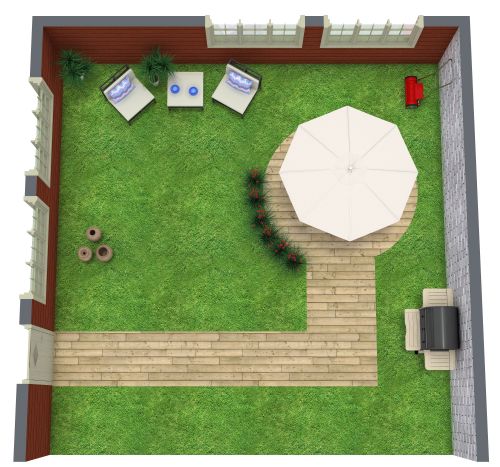 Outdoor Living Space Layout