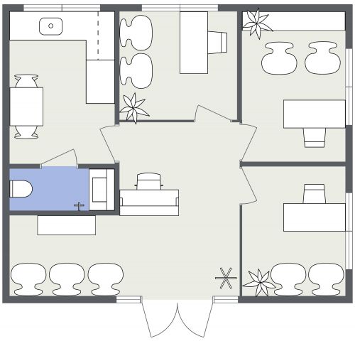 Small Open Office Floor Plan