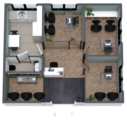 Small Open Office Floor Plan