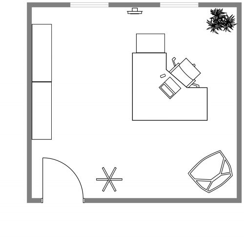 Office Floor Plan 14x13