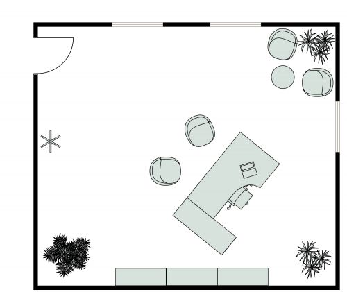 Office Floor Plan 23x20