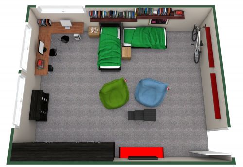 Boy's Gaming Bedroom Idea