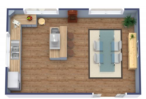 Kitchen Remodeling Floor Plan With Island