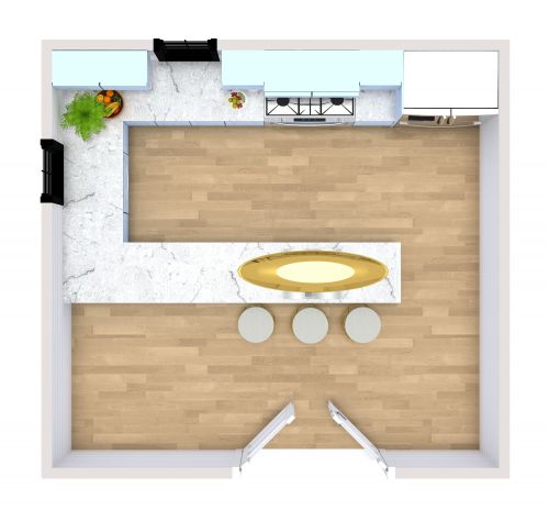 U-Shaped Kitchen Idea