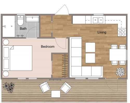 Tiny Apartment Plan