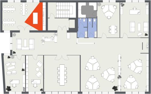 Contemporary Office Floor Plan