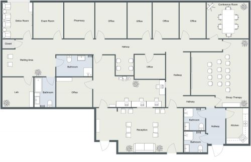 Large Office Floor Plan