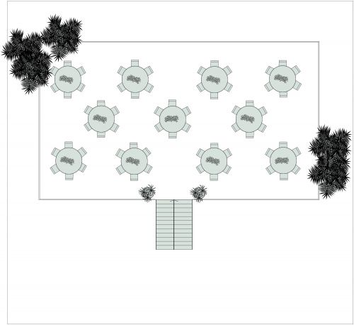 Floor Plan for Beach Wedding Venue