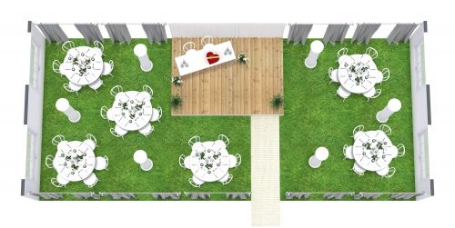 Romantic Alfresco Wedding Floor Plan