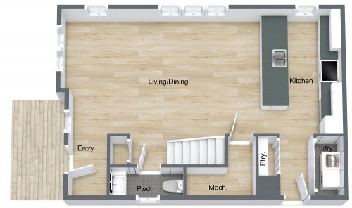 3 Bed 2 Bath Home Design Layout