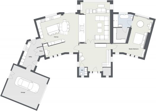 Interesting 2 Story House Plan