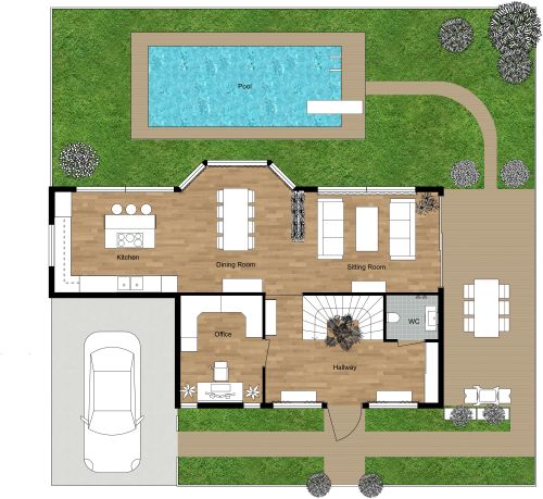 Landscape Design With Pool