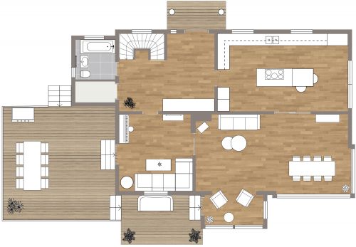 4 Story 6 Bedroom House Plan