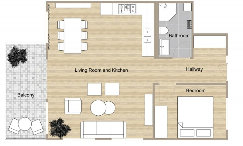 2D floor plan Scando style