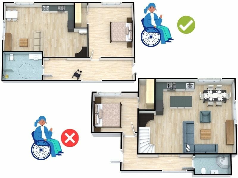 accessible floor plan