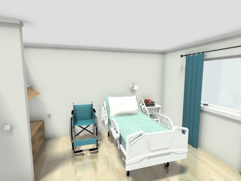 Assisted living bedroom