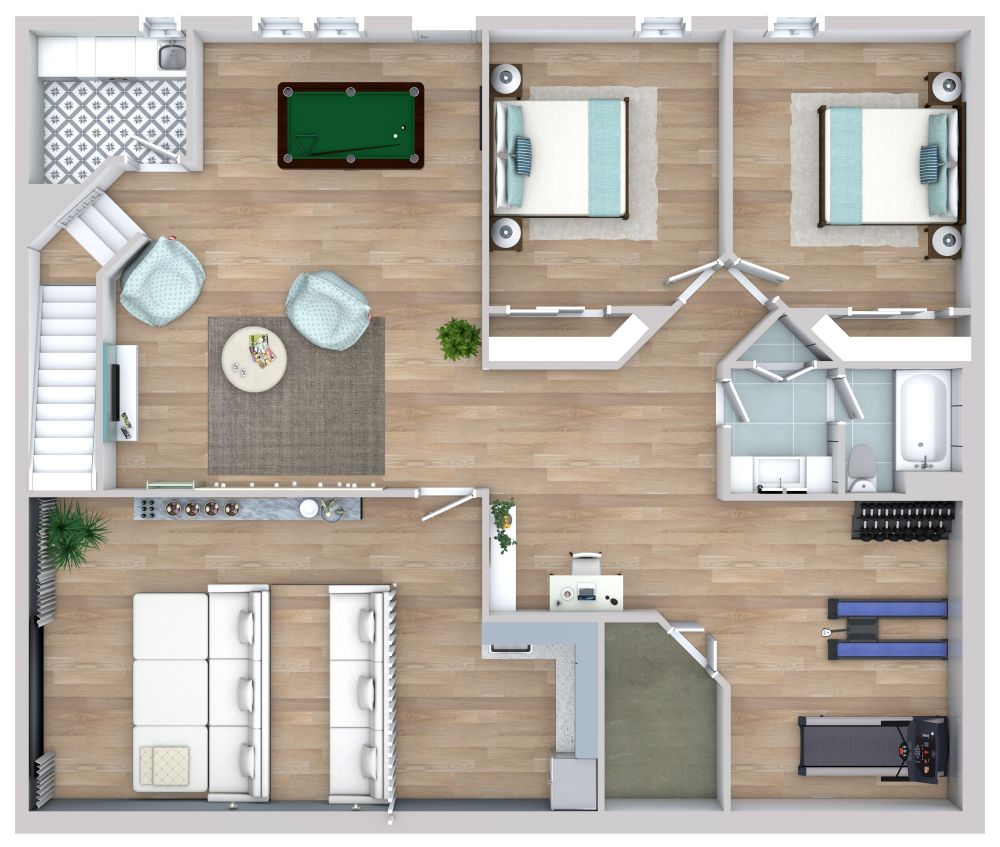 Basement floor plans