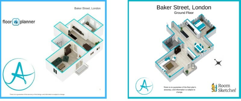 Floorplanner vs RoomSketcher customization of floor plans