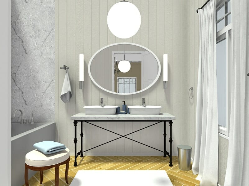 Farmhouse bathroom style