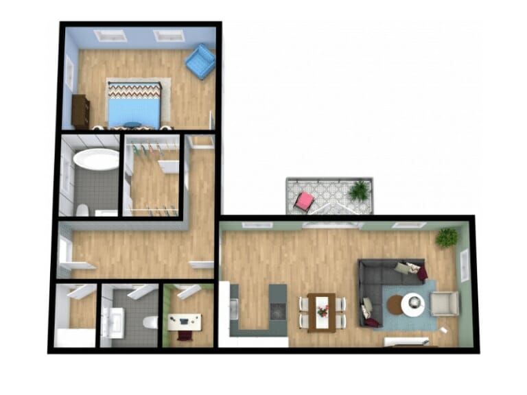 From Hand Drawn Blueprint to 3D Floor Plans