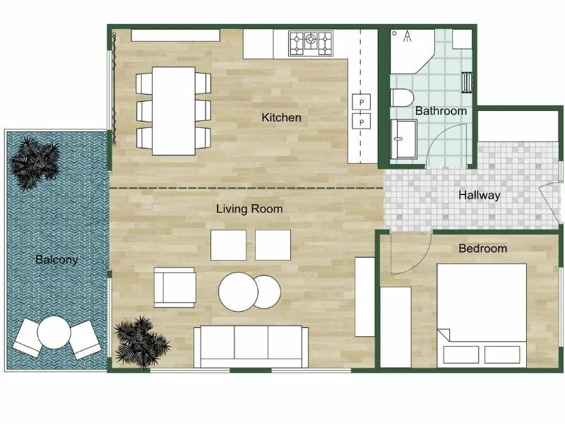 Zones in a good floor plan