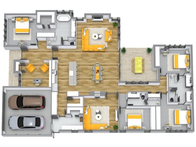 Open floor plan