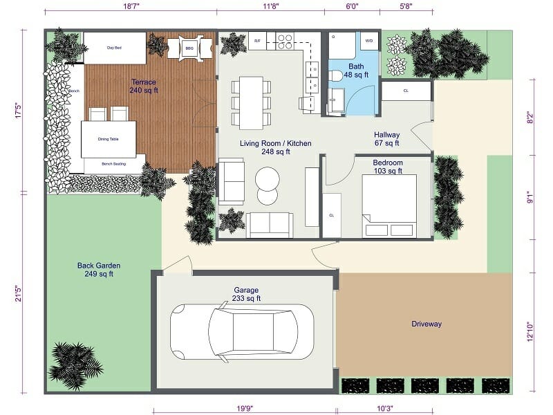 2D site plan