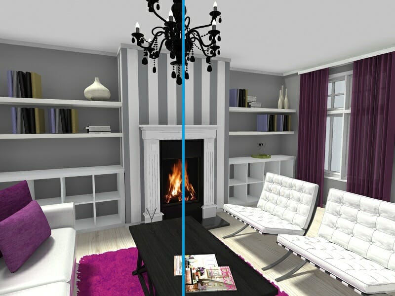 RoomSketcher 3D interior design photo tips room image single focal point