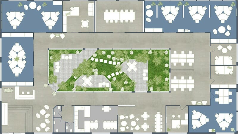 RoomSketcher Commercial Real Estate Floor Plans Colored Floor Plan