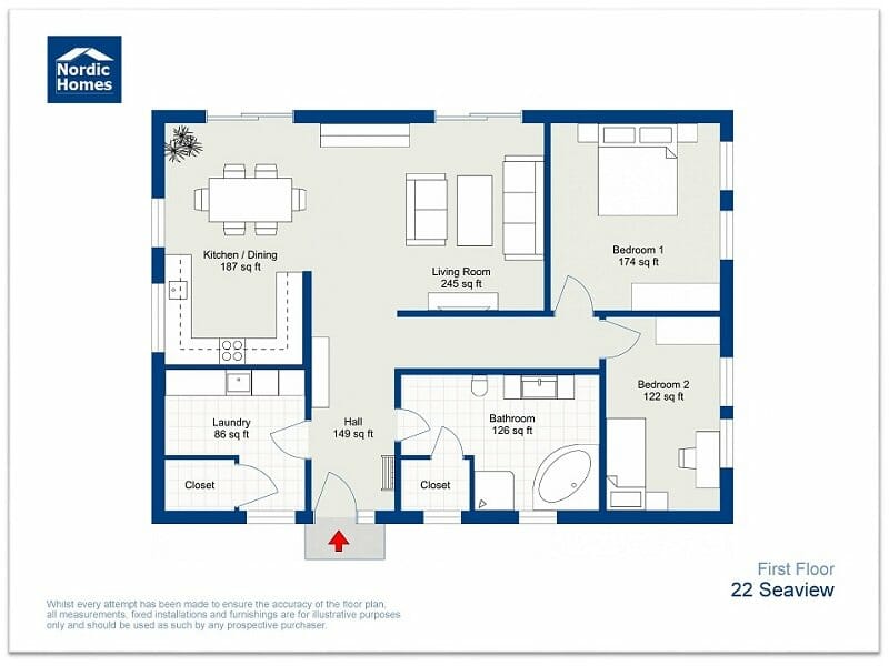 Custom 2D floor plan branded