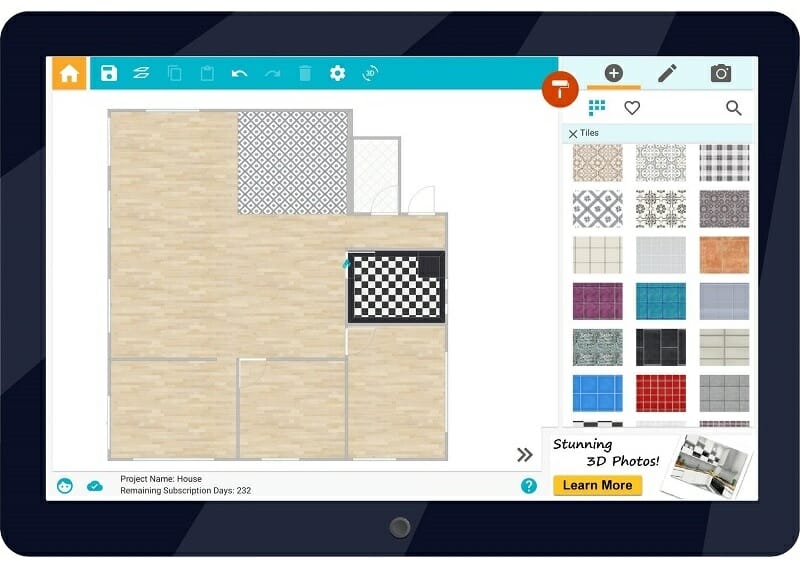 RoomSketcher Home Designer Home Design Floor Plan App Android Tablet