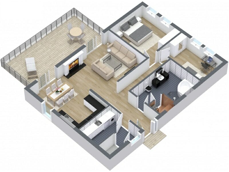 RoomSketcher Pro 3D Live Floor Plan With Deck