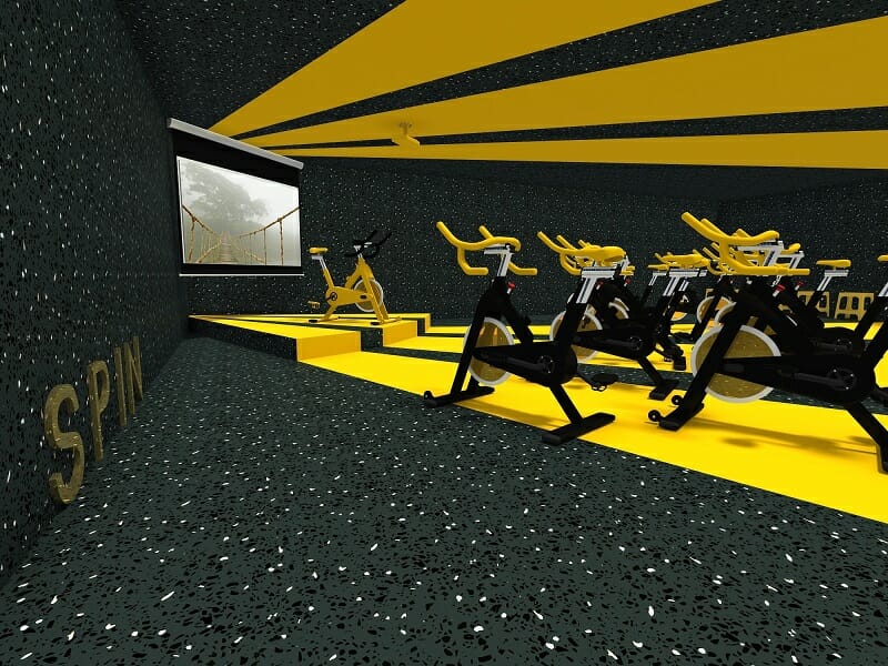 RoomSketcher Spinning Studio Design Ideas 3D Photo