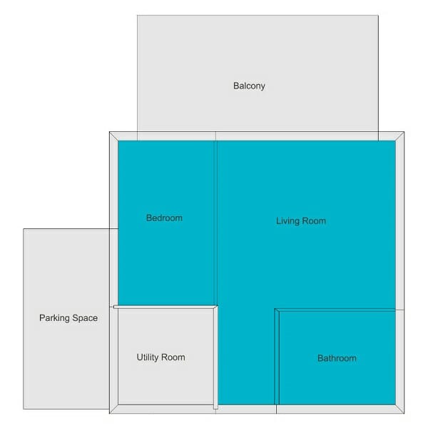 RoomSketcher Total Area Calculator Calculate Internal Zone Floor Area