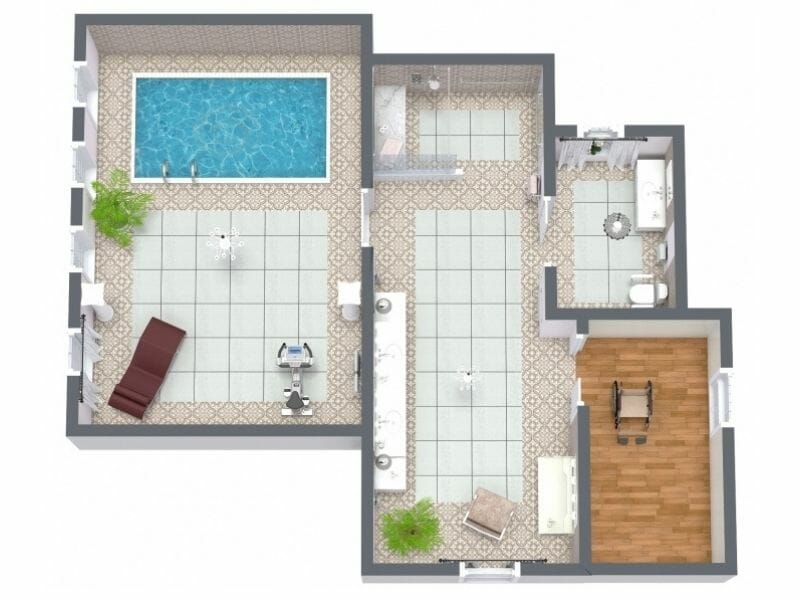 Senior bathroom floor plan