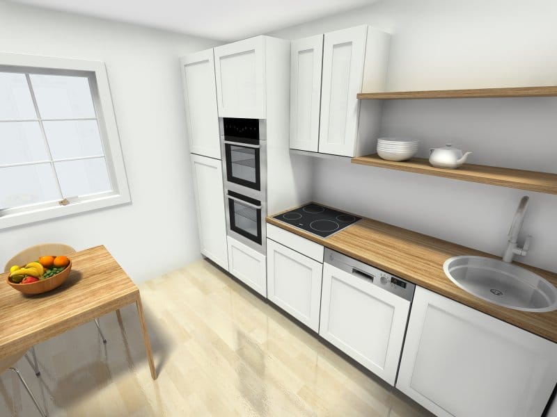 single wall kitchen