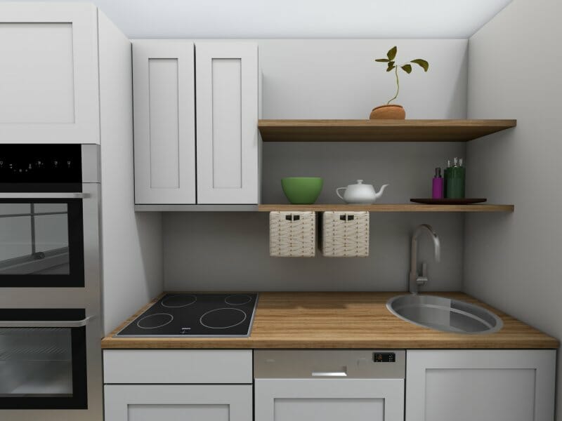 Flexible storage ideas for small kitchen