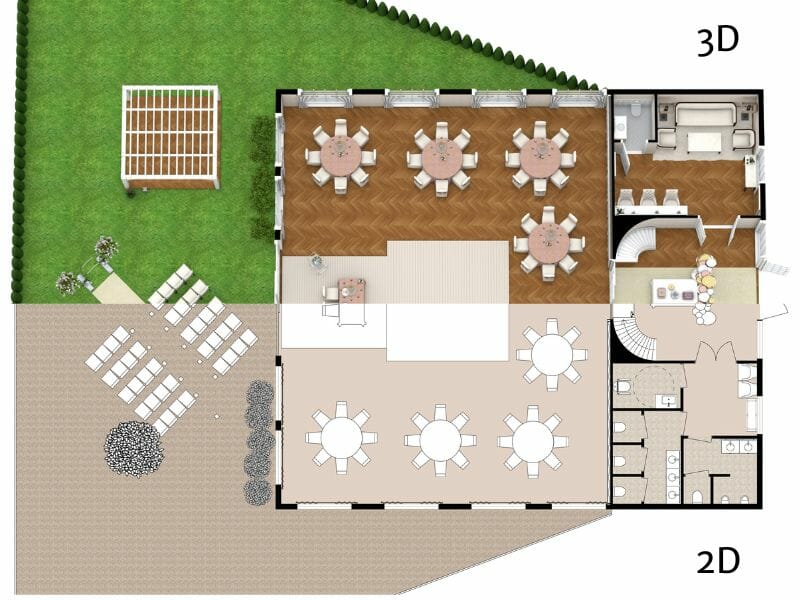 Wedding venue floor plan idea